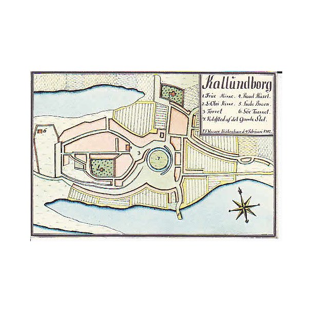 Kort over Kallundborg 1782