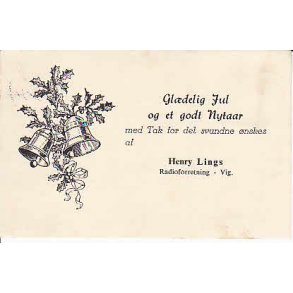 Gl&aelig;delig Jul - Lings Radioforretning