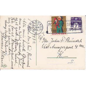 Julemrke 1932 p Postkort
