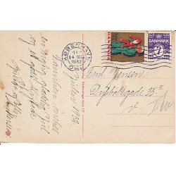 Julemrke 1932 p Postkort