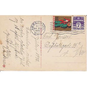 Julemrke 1932 p Postkort
