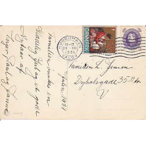 Julem�rke 1931 p� Postkort
