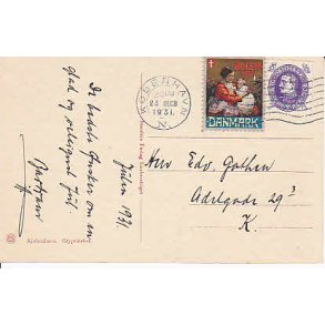 Julem�rke 1931 p� Postkort