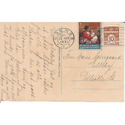 Julem�rke 1931 p� Postkort