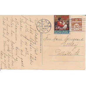Julem�rke 1931 p� Postkort