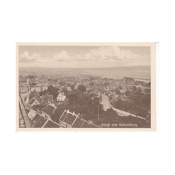 Udsigt over Kallundborg. J.C.Olsen 1889