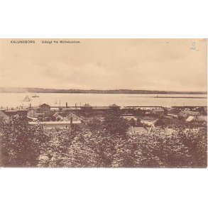 Kallundborg.Udsigt fra M&oslash;llebakken. E.K. u/n