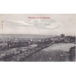 Kallundborg.Set fra M&oslash;llebakken. WKF 2178