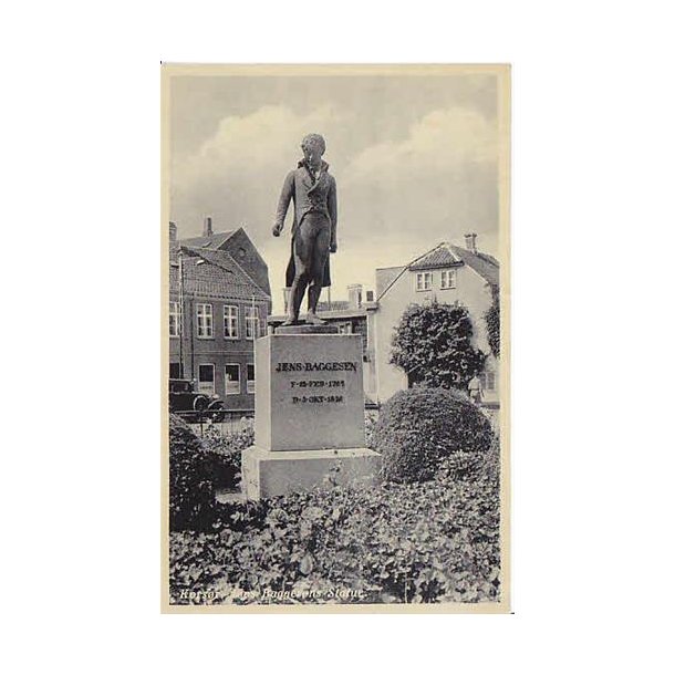 Kors&oslash;r. Jens Baggesens Statue R.O. 9696