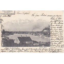 Hilsen fra Kors&oslash;r - Kors&oslash;r Havn. 1905