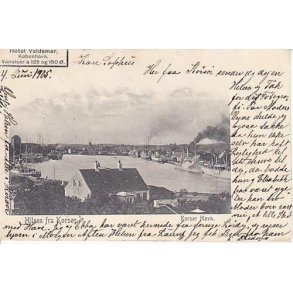 Hilsen fra Korsør - Korsør Havn. 1905
