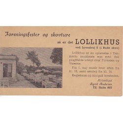 Lollikhus - Birker&oslash;d.Reklamekort