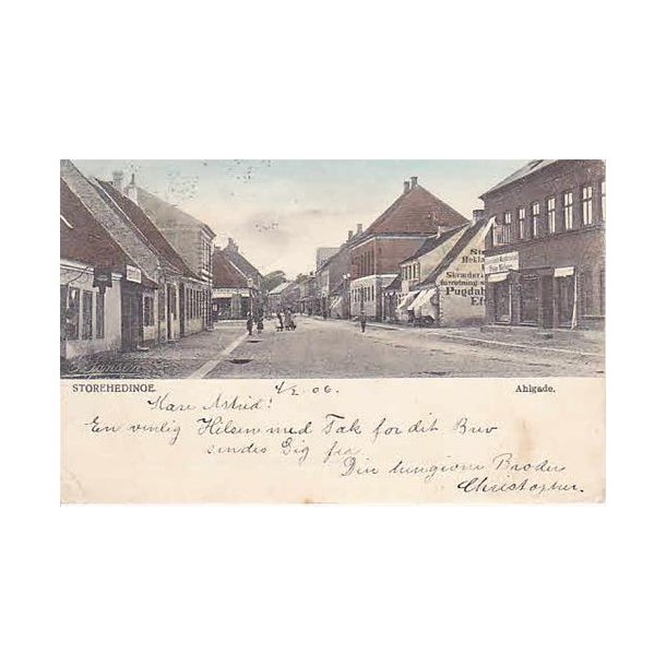 Storehedinge - Ahlgade . R.T. Eneret