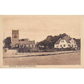 Glostrup Kirke og Pr&aelig;stebolig. -G.B.u/n