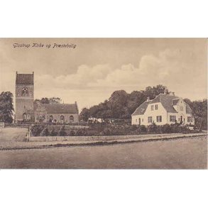 Glostrup Kirke og Pr&aelig;stebolig. -O.T.u/n