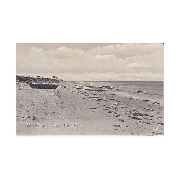 Strandparti fra Liseleje - A.J. 8012