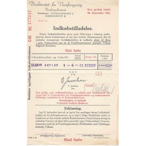 Indk&oslash;bstilladelse - Bl&oslash;d S&aelig;be