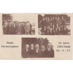 Skakforeningens 10 Aars Jubilum. 24-6-17- Kastrup