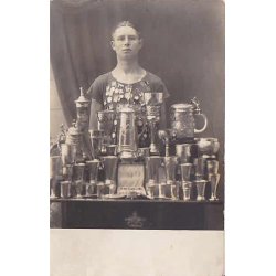 Sportsmand med Pokaler- Amager - Fotokort