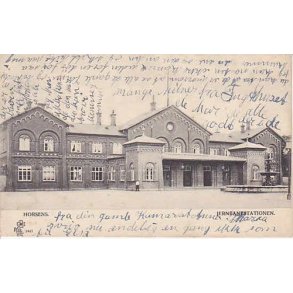 Horsens - Jernbanestationen. P.A. 2481
