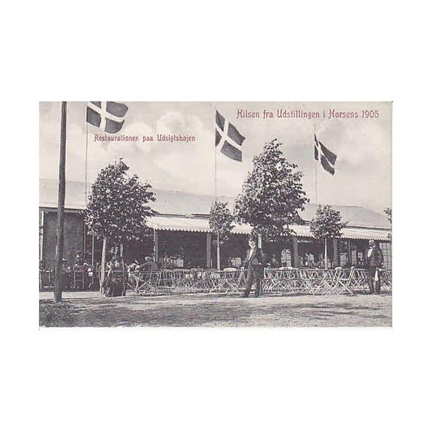 Hilsen fra Udstillingen i Horsens 1905. Rest.