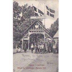 Hilsen fra Udstillingen i Horsens 1905 - Indgang