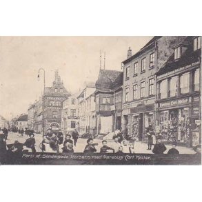 Parti af S&oslash;ndergade Horsens med Varehus C.M.