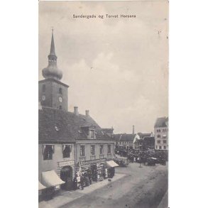 S&oslash;ndergade og Torvet Horsens - Eneret 1894