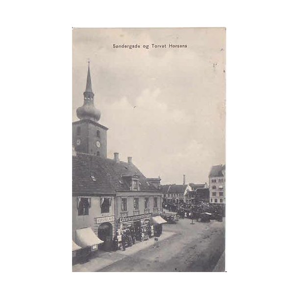 S&oslash;ndergade og Torvet Horsens - Eneret 1894