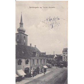 S&oslash;ndergade og Torvet Horsens - Eneret 1894
