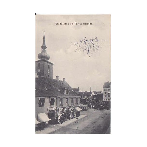 S&oslash;ndergade og Torvet Horsens - Eneret 1894