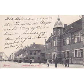 Horsens - S&oslash;ndergade med Raadhuset. WKF 2777