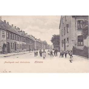Amaliegade med Latinskolen - Horsens -St.