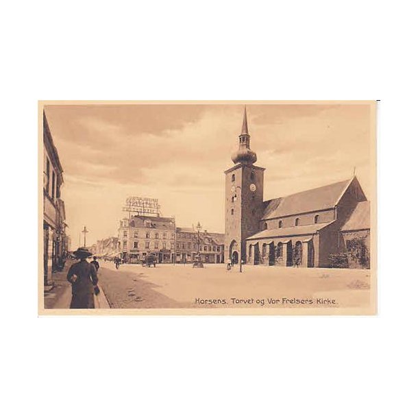 Horsens -  Torvet med vor Frelser Kirken -St.35219