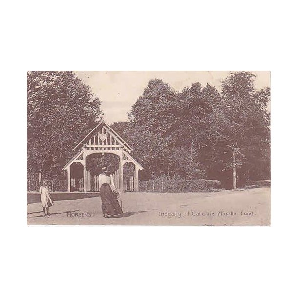 Horsens - Indgang til Caroline-Amalielund.St. 7827