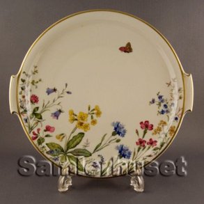 Danmarks Flora Kagefad Rundt 23 cm.