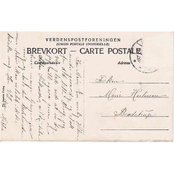 Torvet med Frelser Kirken- Horsens- N.J.u/n