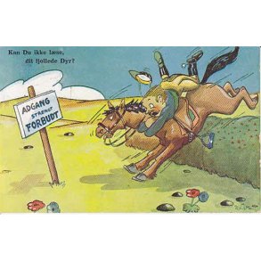 R.Møller - Kan Du ikke læse,dit fjollede Dyr. JKM.