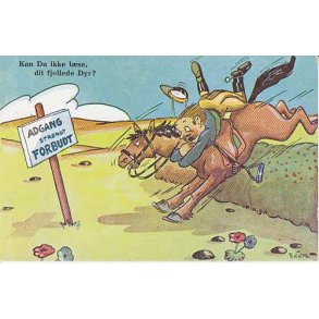 R.Møller - Kan Du ikke læse,dit fjollede Dyr. JKM.