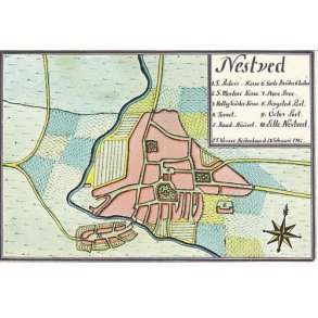 Nstved - Tryk af Kort 1782
