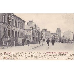 Nstved - Jernbanegade med St.Mortens Kirke