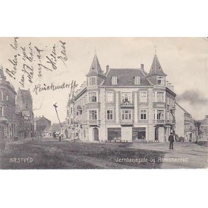 Nstved - Jernbanegade og Ramsherred. J.R.u/n