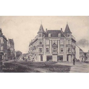 Nstved - Jernbanegade og Ramsherred. J.R.u/n