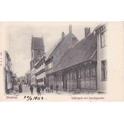N&aelig;stved - Riddergade med Apostelgaarden.WKF 602