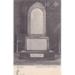 N&aelig;stved - Mindestenen for Faldne Soldater. P.A.