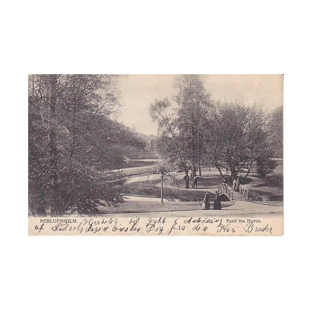 Herlufsholm. Parti fra Haven - P.A. 1511