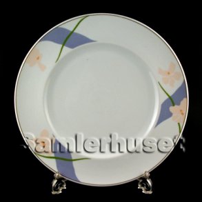 Bl Orkide Stegefad Rundt 30 cm.