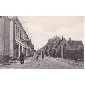 Parti fra Præstø Hovedgade- A.J. u/n