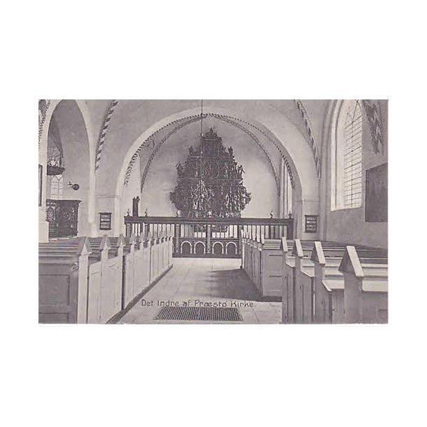Det indre af Pr&aelig;st&oslash; Kirke - A.J. 16519