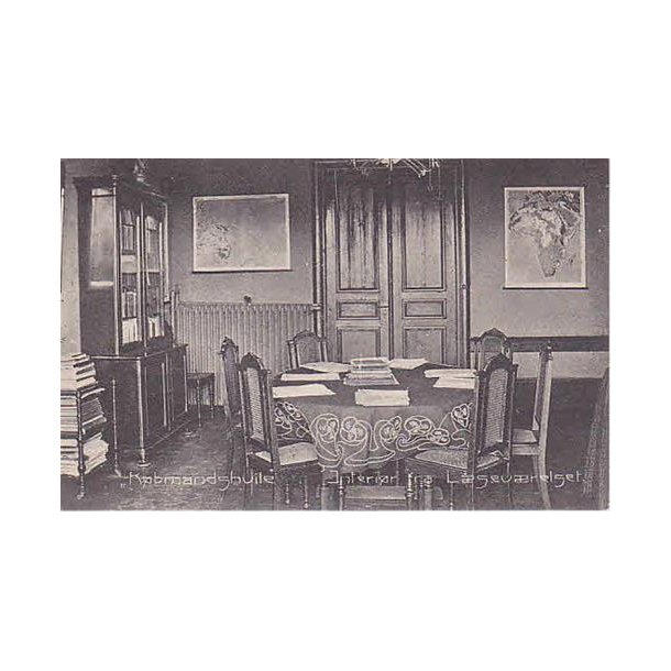 K&oslash;bmandshvile - Interi&oslash;r fra L&aelig;sev&aelig;relset -L.M.B.